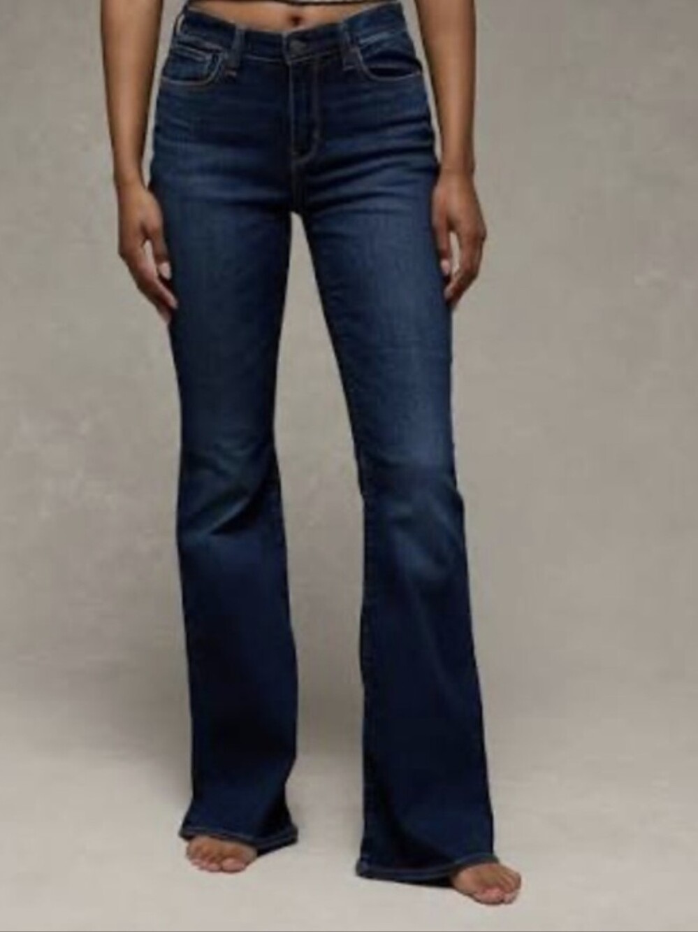 AE Next Level Super High Waisted Flare Jeans - Short